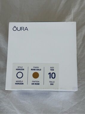 BNIB Oura Ring Gen 3 Horizon - Rose Gold - Size 10